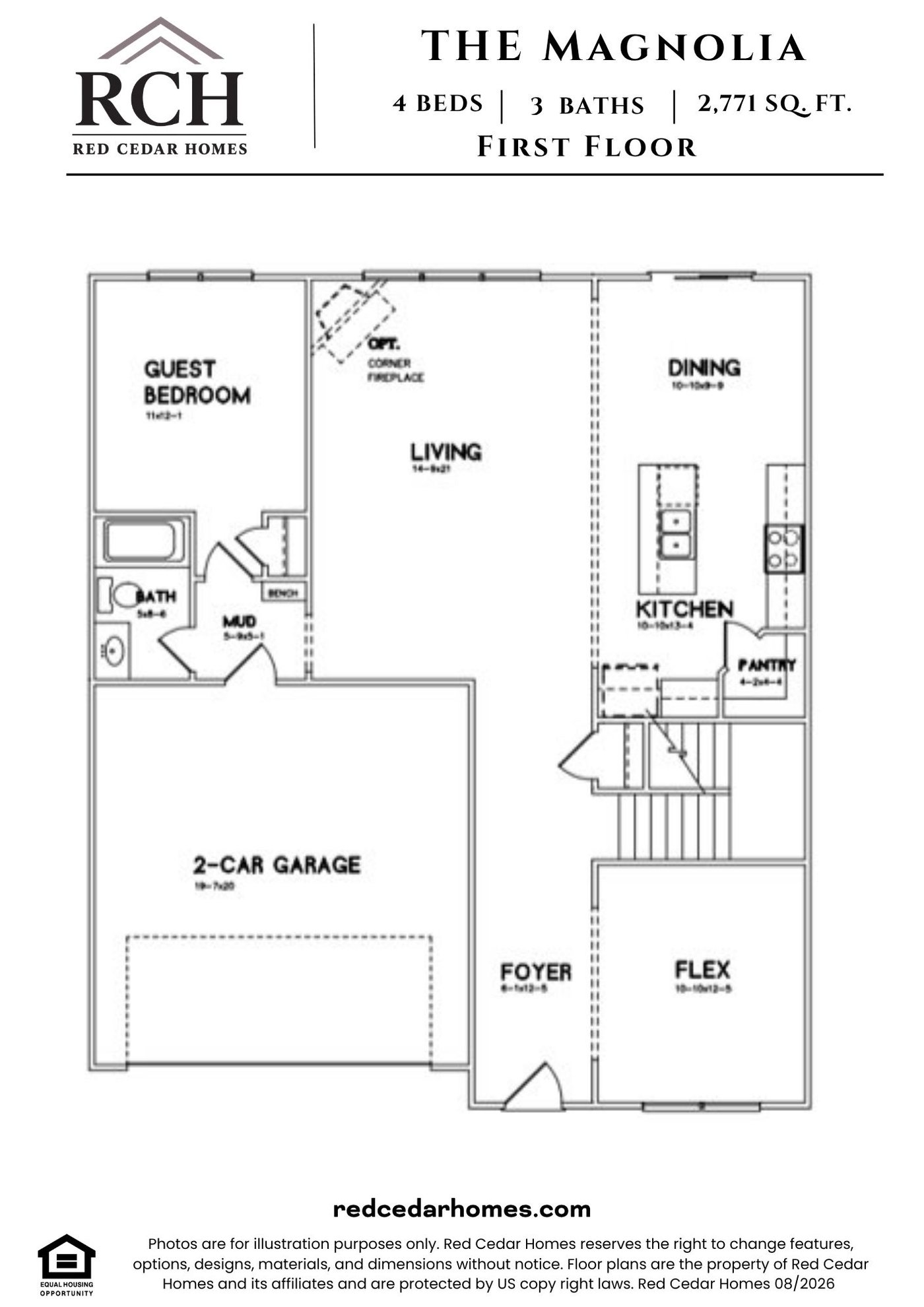 Magnolia floor plan 1