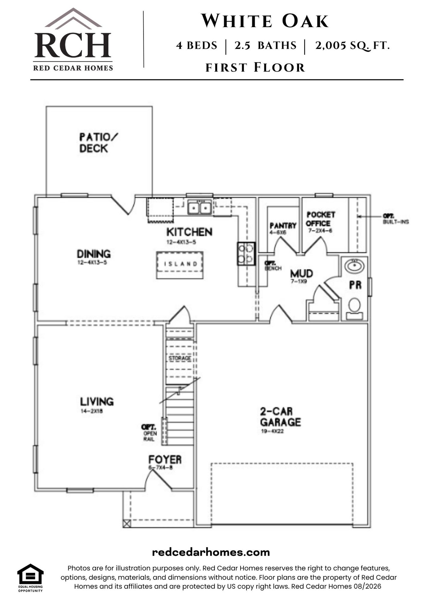 White Oak floor plan 1