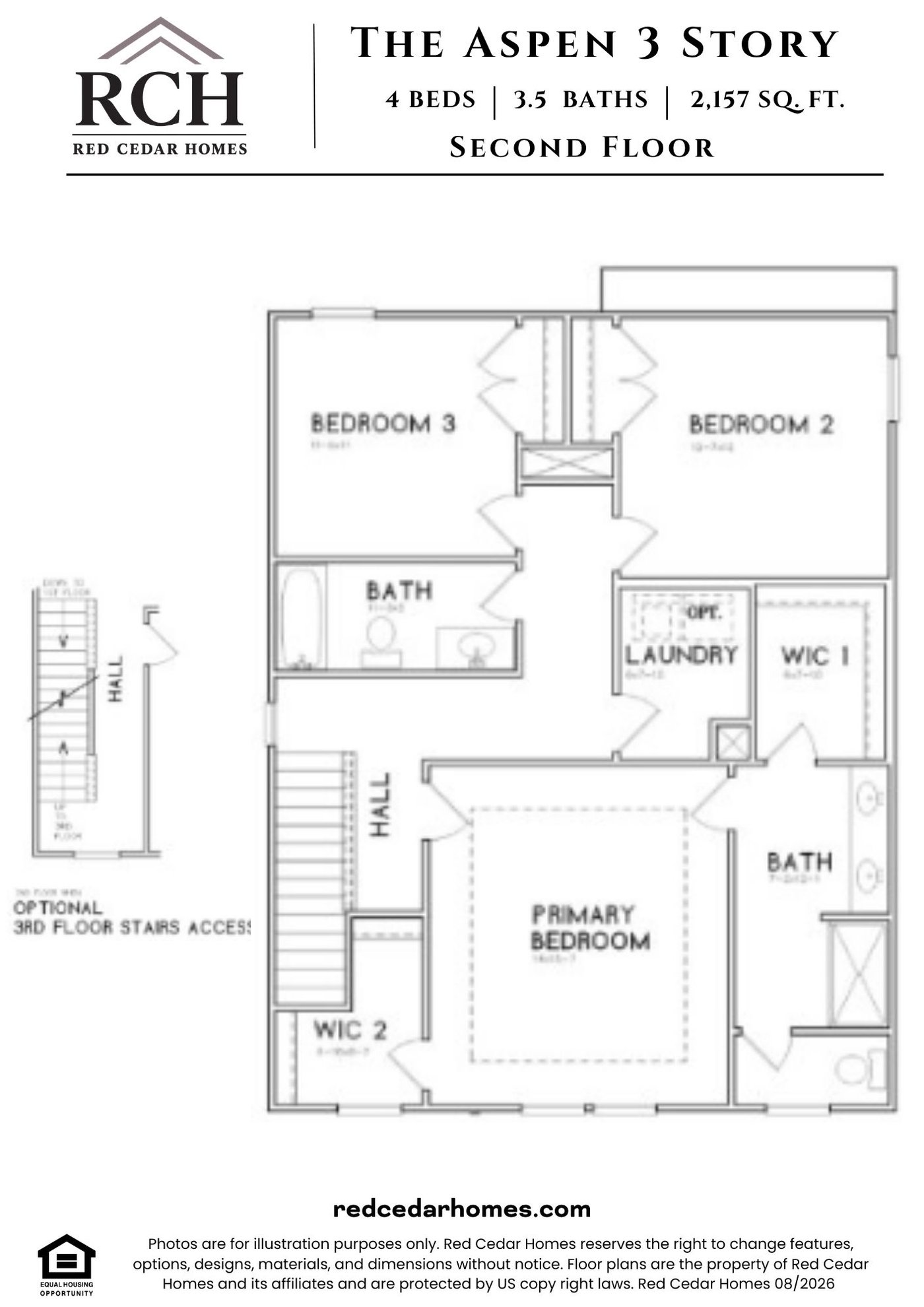 Aspen 3-Story floor plan 2