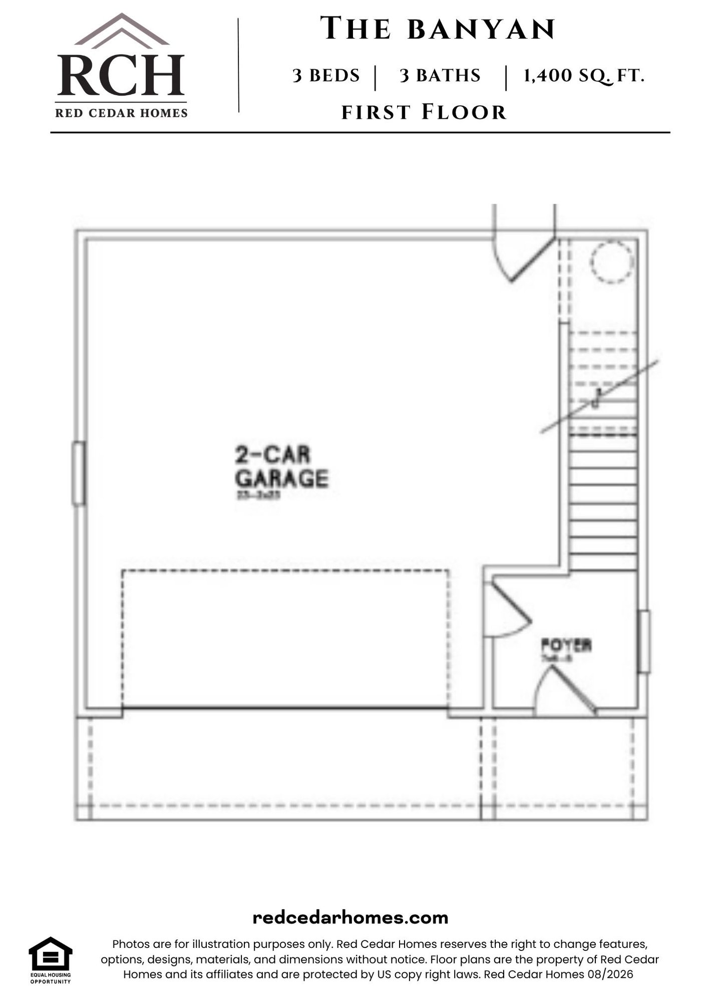 Banyan First Floor — 3 bed, 3 bath, 1400 sq ft
